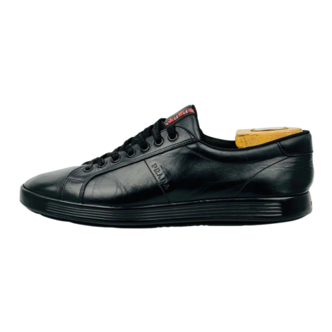 Prada Men’s Black Low-Top Sneakers (Size 42.5)
