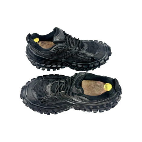 Balenciaga Bouncer Black Sneakers Top View