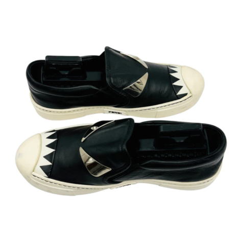 Fendi Monster Eye 'Black White' Shoes Top View