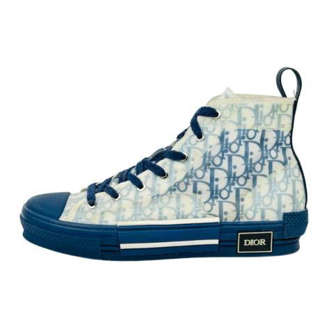 Christian Dior B23 High-Top Oblique Sneakers (Size 4343.5)