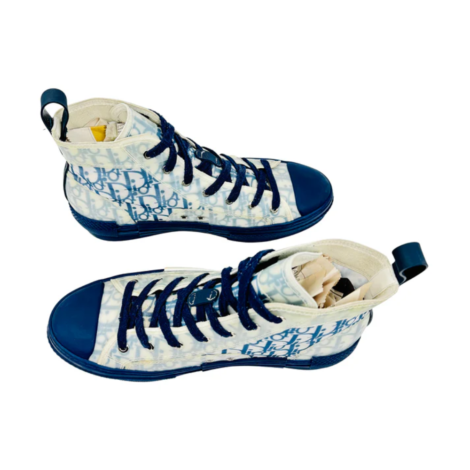 Christian Dior B23 High-Top Oblique Sneakers Top View