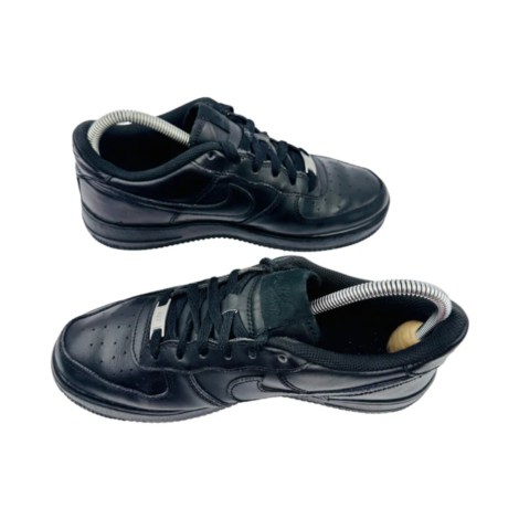 Nike Air Force 1 Low (GS) 'Triple Black' Sneakers Top View